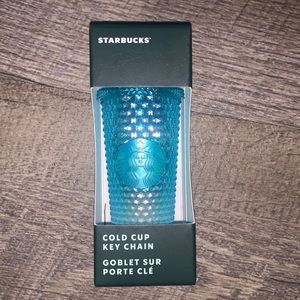 Starbucks studded keychain